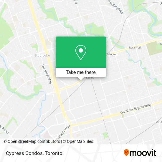 Cypress Condos map