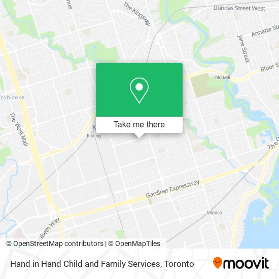 Hand in Hand Child and Family Services map