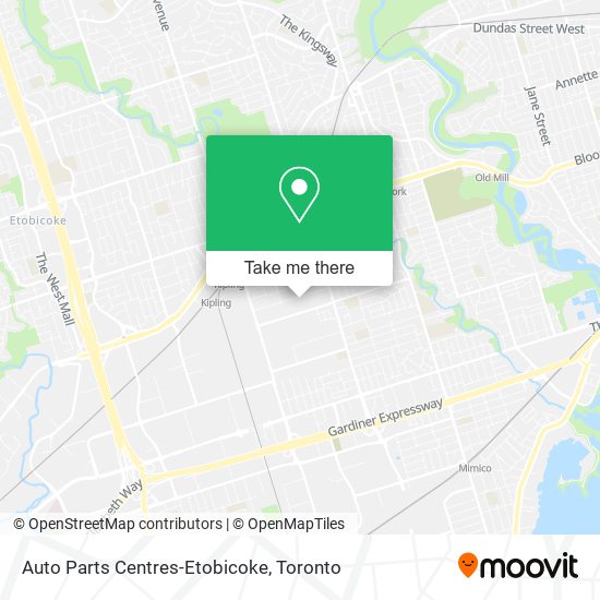 Auto Parts Centres-Etobicoke plan