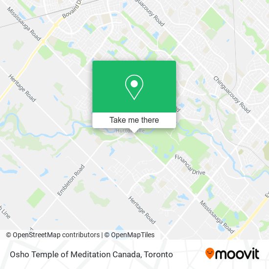 Osho Temple of Meditation Canada map