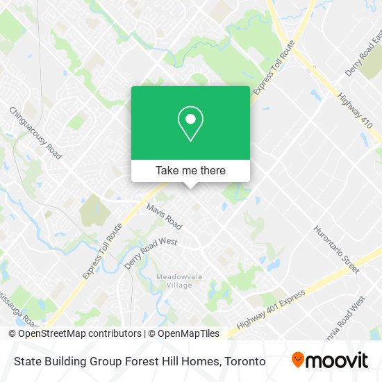 State Building Group Forest Hill Homes map