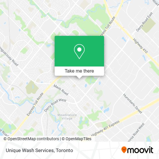 Unique Wash Services map