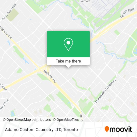 Adamo Custom Cabinetry LTD map