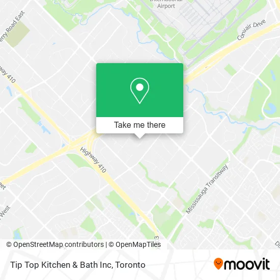 Tip Top Kitchen & Bath Inc map