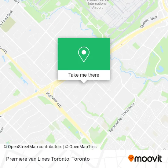 Premiere van Lines Toronto map