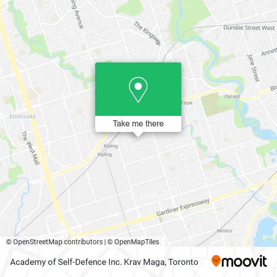 Academy of Self-Defence Inc. Krav Maga map