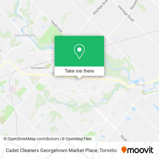 Cadet Cleaners Georgetown Market Place map