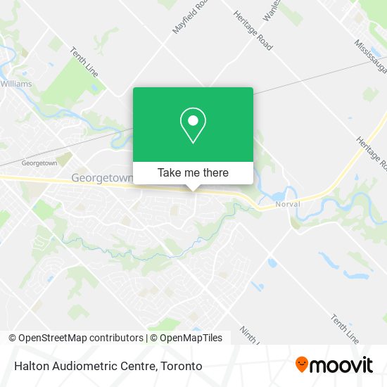 Halton Audiometric Centre map