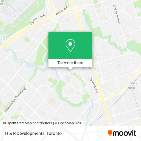 H & R Developments map