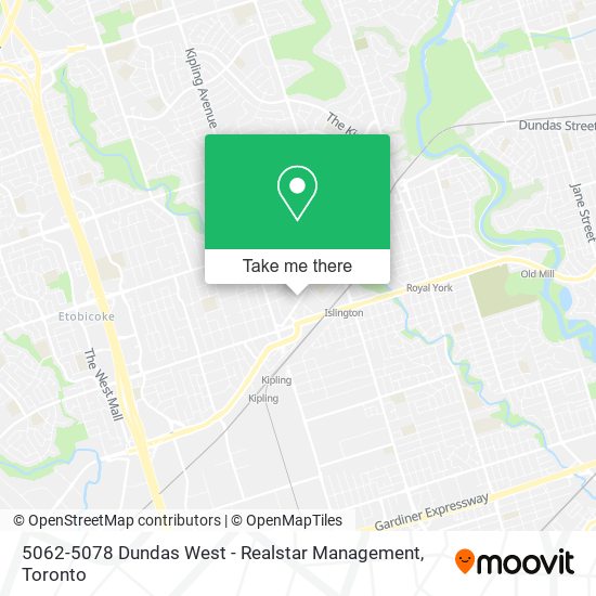 5062-5078 Dundas West - Realstar Management map