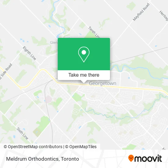 Meldrum Orthodontics map