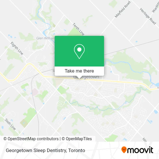 Georgetown Sleep Dentistry map