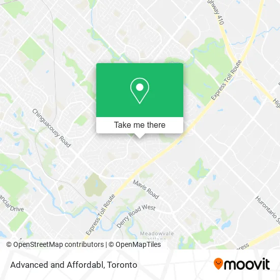 Advanced and Affordabl map