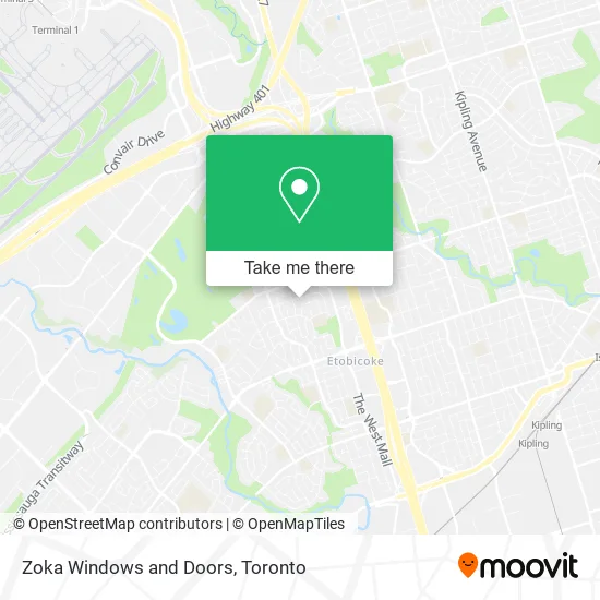 Zoka Windows and Doors map
