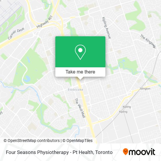 Four Seasons Physiotherapy - Pt Health map