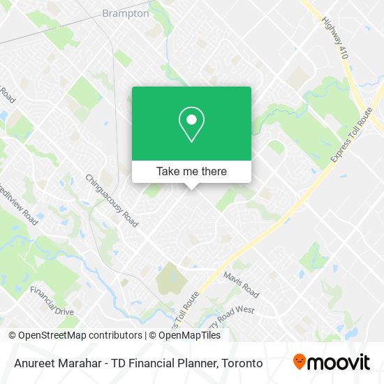 Anureet Marahar - TD Financial Planner map