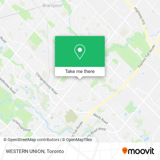 WESTERN UNION map