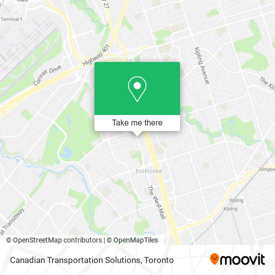 Canadian Transportation Solutions map