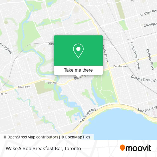 Wake'A Boo Breakfast Bar map