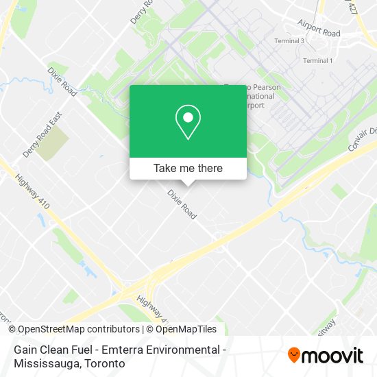 Gain Clean Fuel - Emterra Environmental - Mississauga map