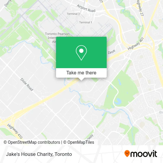 Jake's House Charity map