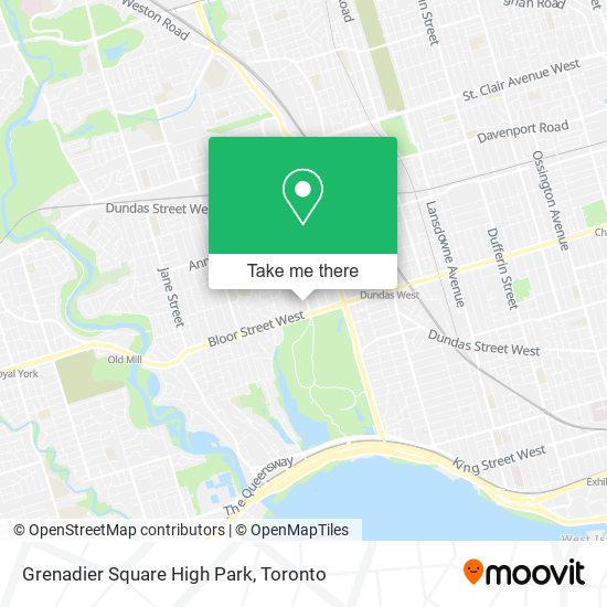 Grenadier Square High Park map