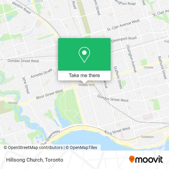 Hillsong Church map