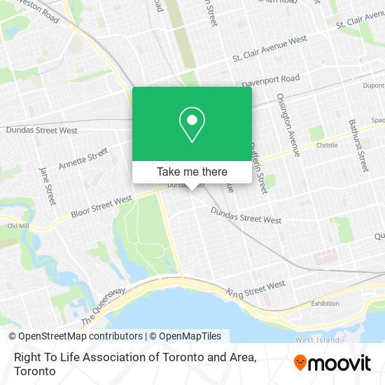 Right To Life Association of Toronto and Area map