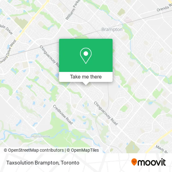 Taxsolution Brampton map