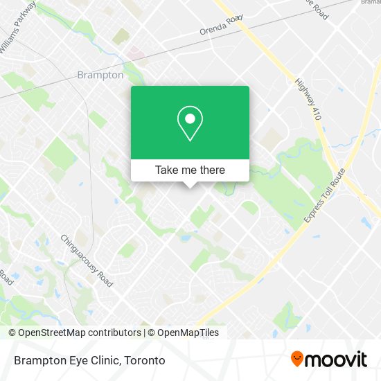 Brampton Eye Clinic map