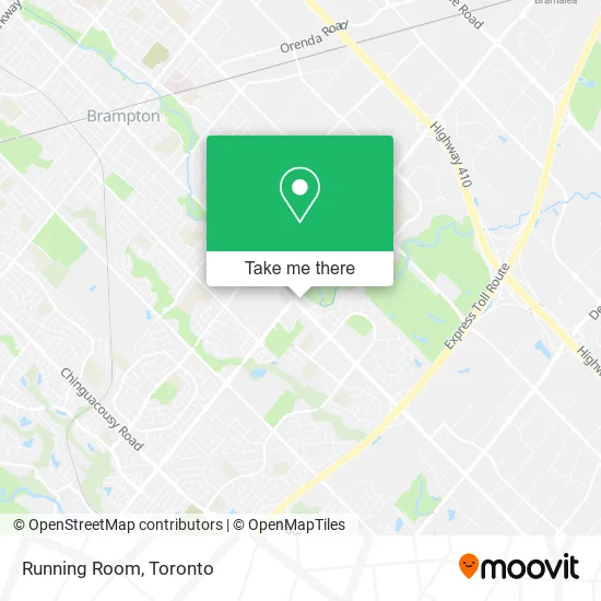 Running Room map