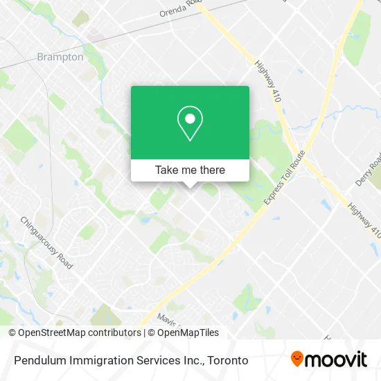 Pendulum Immigration Services Inc. map