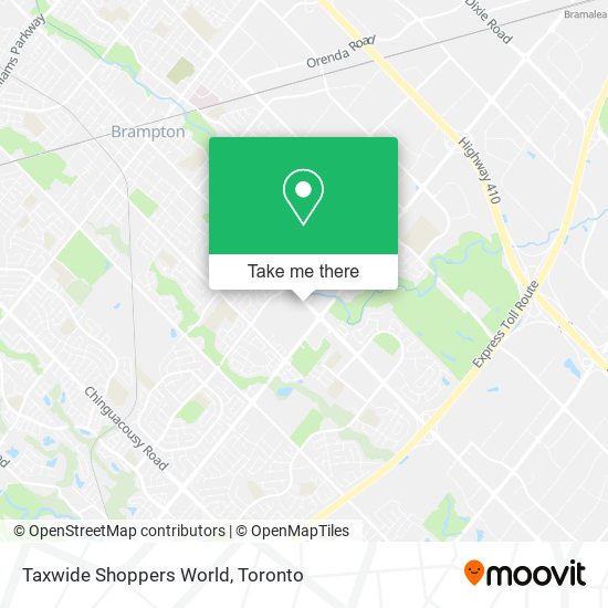 Taxwide Shoppers World map