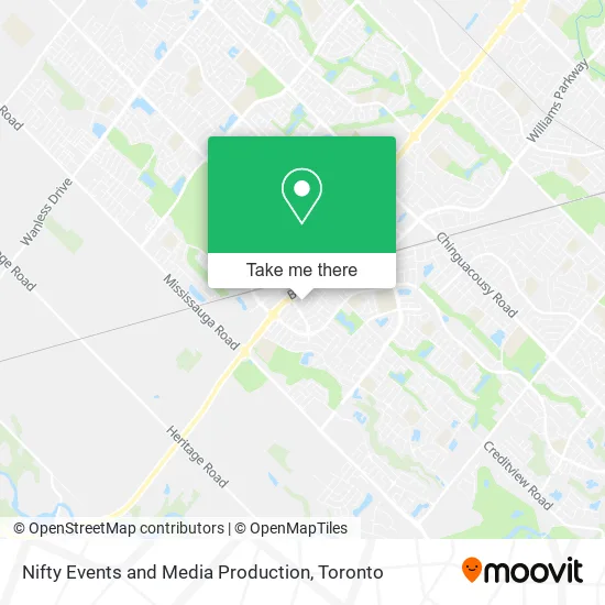Nifty Events and Media Production map