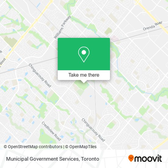 Municipal Government Services map