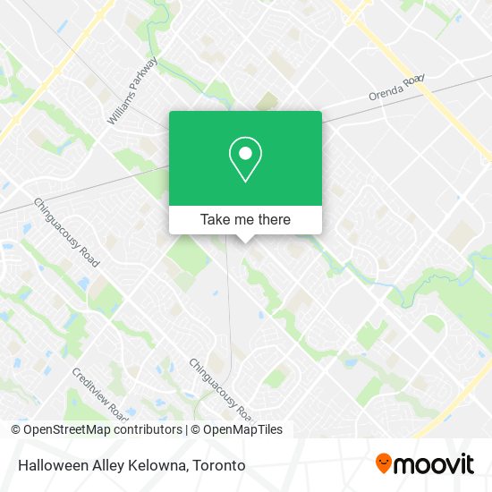 Halloween Alley Kelowna map