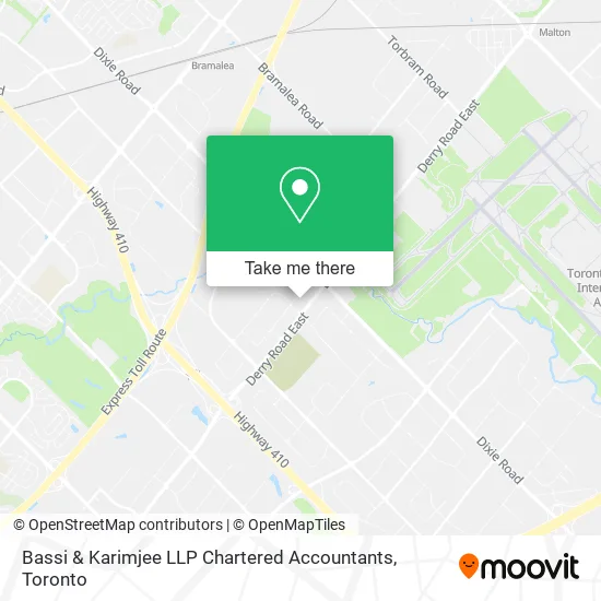 Bassi & Karimjee LLP Chartered Accountants map