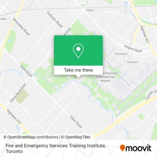 Fire and Emergency Services Training Institute map