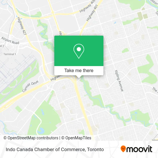 Indo Canada Chamber of Commerce map