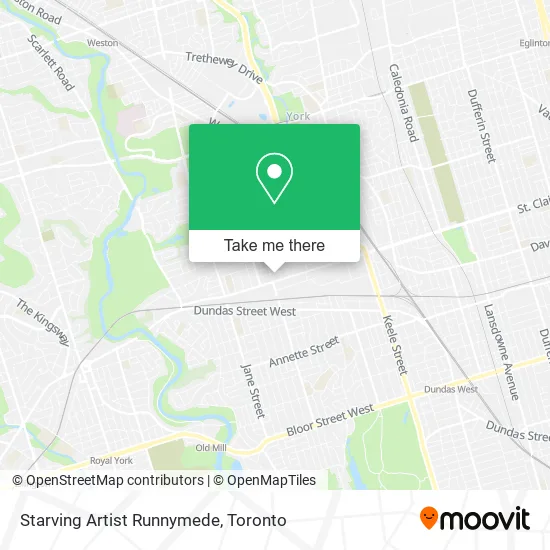 Starving Artist Runnymede map