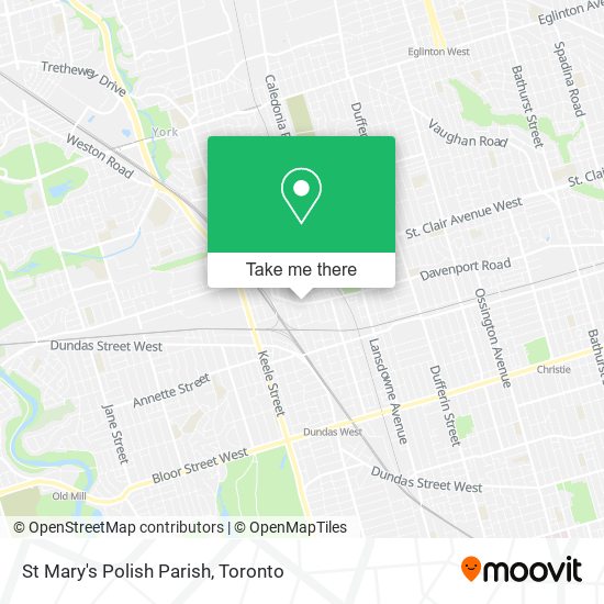 St Mary's Polish Parish map