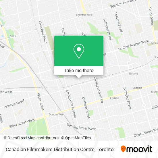 Canadian Filmmakers Distribution Centre map