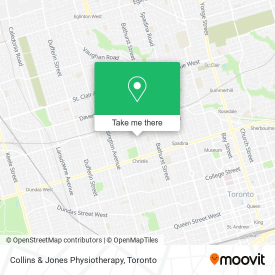 Collins & Jones Physiotherapy map