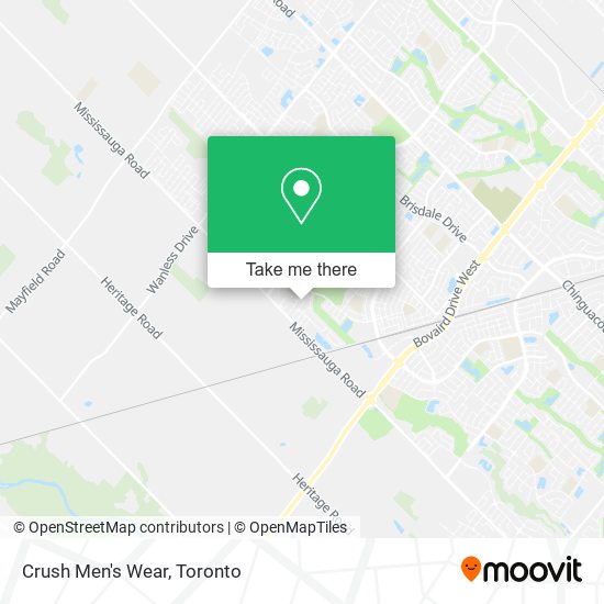 Crush Men's Wear map