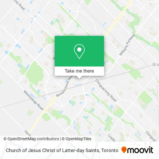 Church of Jesus Christ of Latter-day Saints map