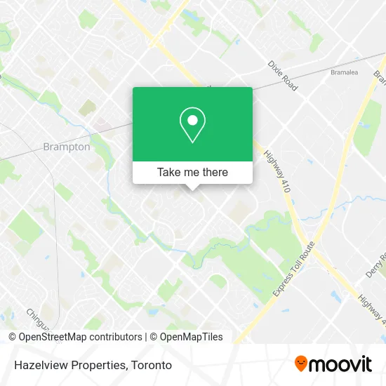 Hazelview Properties map