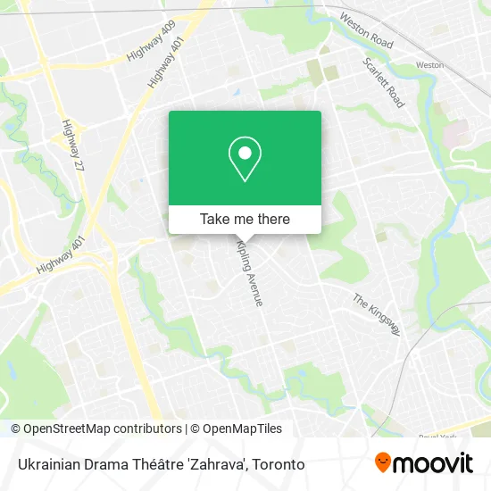 Ukrainian Drama Théâtre 'Zahrava' map