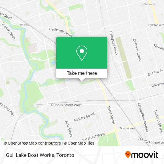 Gull Lake Boat Works map