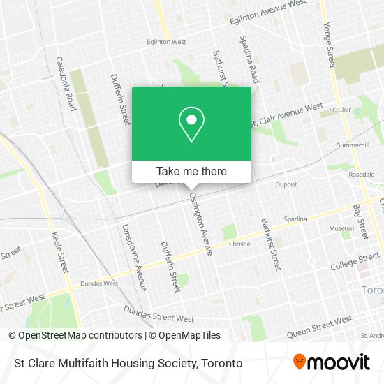 St Clare Multifaith Housing Society map