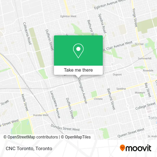 CNC Toronto map